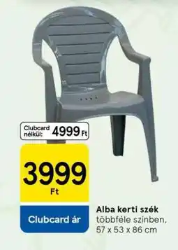 Tesco Alba kerti szék ajánlat