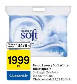 Tesco Tesco Luxury Soft White toalettpapír ajánlat