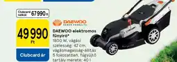 Tesco Daewoo elektromos fűnyíró ajánlat