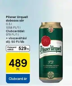 Tesco Pilsner Urquell Dobozos Sör ajánlat