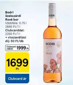 Tesco Bodri Szekszárdi Rosé bor ajánlat