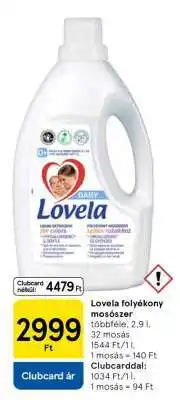 Tesco Lovela folyékony mosószer ajánlat