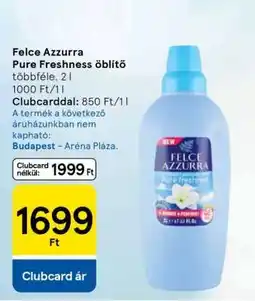 Tesco Felce Azzurra Pure Freshness öblítő ajánlat