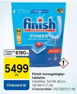 Tesco FINISH Mosogatógép-tabletta ajánlat