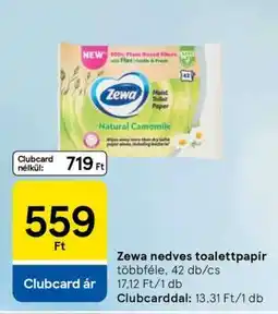 Tesco Zewa nedves toalettpapír ajánlat