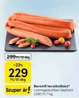 Tesco Baromfi lecsókolbász ajánlat