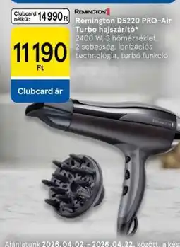 Tesco Remington D5220 PRO-Air Turbo hajszárító ajánlat