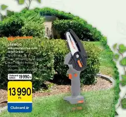 Tesco Daewoo akkumulátoros mini láncfűrész ajánlat