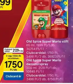 Tesco Old Spice Super Mario stift ajánlat