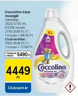 Tesco COCCOLINO CARE Mosógél ajánlat