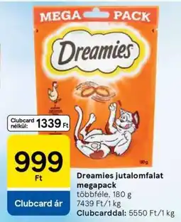 Tesco Dreamies jutalomfalat megapack ajánlat