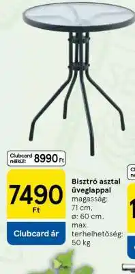 Tesco Bisztró asztal üveglappal ajánlat