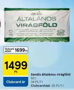 Tesco Sandis általános virágföld ajánlat