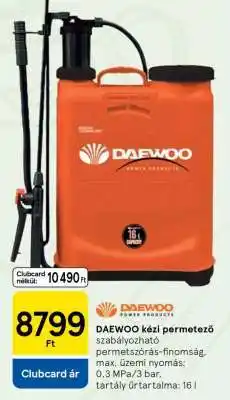 Tesco Daewoo kézi permetező ajánlat