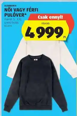 ALDI Női vagy férfi pulóver ajánlat