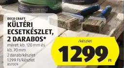 ALDI DECO CRAFT KÜLTÉRI ECSETKÉSZLET, 2 DARABOS ajánlat