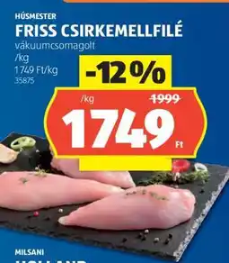 ALDI Friss csirkemellfilé ajánlat