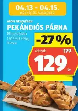 ALDI Pekándiós párna ajánlat