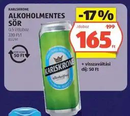 ALDI KARLSKRONE ALKOHOLMENTES SÖR ajánlat