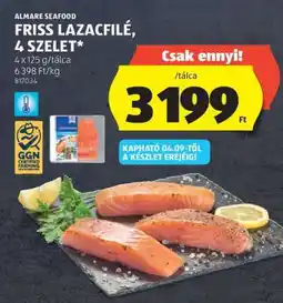 ALDI Friss lazacfilé, 4 szelet ajánlat