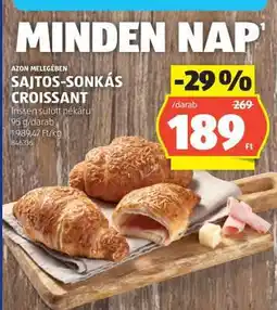 ALDI Sajtos-sonkás croissant ajánlat