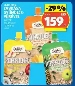 ALDI GOLDEN BRIDGE ZABKÁSA GYÜMÖLCS-PÜRÉVEL ajánlat