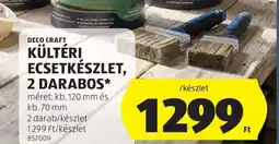 ALDI DECO CRAFT KÜLTÉRI ECSETKÉSZLET, 2 DARABOS ajánlat