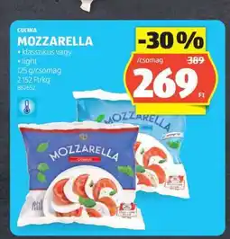 ALDI Cucina Mozzarella ajánlat