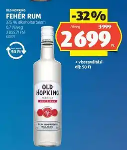 ALDI Old Hopking Fehér Rum ajánlat