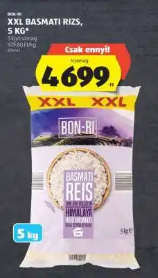 ALDI BON-RI XXL Basmati Rizs, 5 kg ajánlat