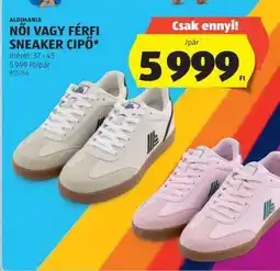 ALDI NŐI VAGY FÉRFI SNEAKER CIPŐ ajánlat