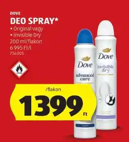 ALDI Dove Deo Spray ajánlat