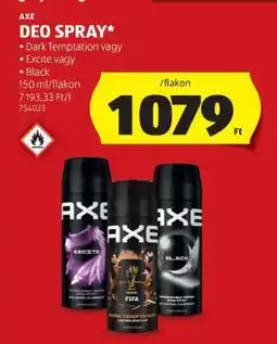 ALDI AXE DEO SPRAY ajánlat