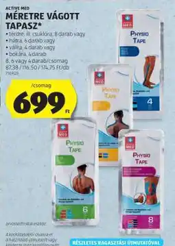 ALDI Active Med Méretre Vágott Tapasz ajánlat