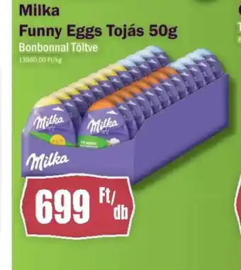 Milka Funny Eggs Tojás