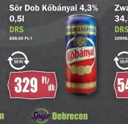 FullDiszkont Kőbányai Sör Dob ajánlat