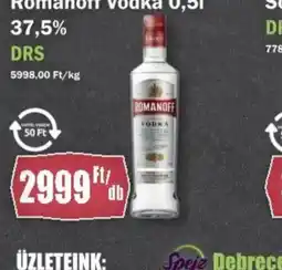 FullDiszkont ROMANOFF VODKA ajánlat