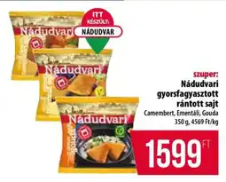 Coop Nádudvari gyorsfagyasztott rántott sajt ajánlat