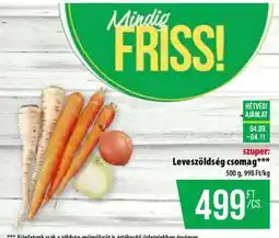 Coop Leveszöldség csomag ajánlat