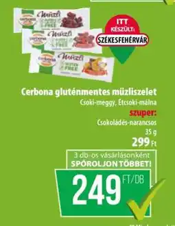 Coop CERBONA Gluténmentes müzliszelet ajánlat