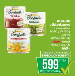 Coop Bonduelle zöldségkonzerv ajánlat