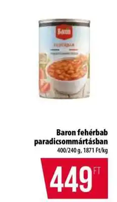 Coop Baron fehérbab paradicsommártásban ajánlat