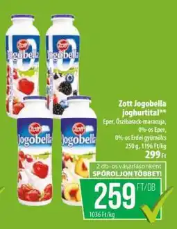Coop Zott Jogobella joghurtital ajánlat