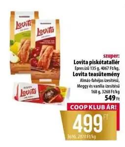 Coop Lovita teasütemény ajánlat