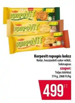 Coop Korpovit ropogós keksz ajánlat