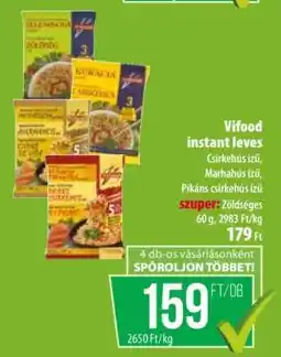 Coop Vifood instant leves ajánlat