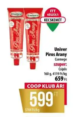 Coop UNIVER Piros Arany ajánlat
