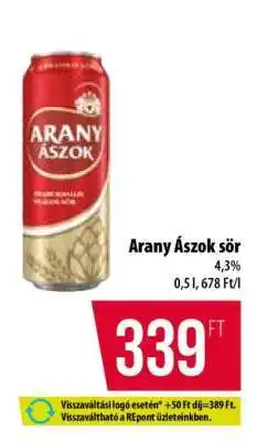 Coop Arany Ászok sör ajánlat