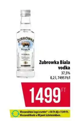 Coop ZUBROWKA Biala vodka ajánlat