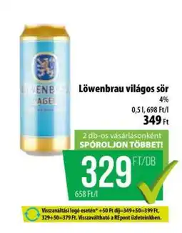 Coop LÖWENBRAU Világos sör ajánlat
